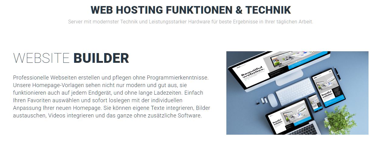 Webhosting Funktionen bei 8Solutions – modern, leistungsstark, benutzerfreundlich